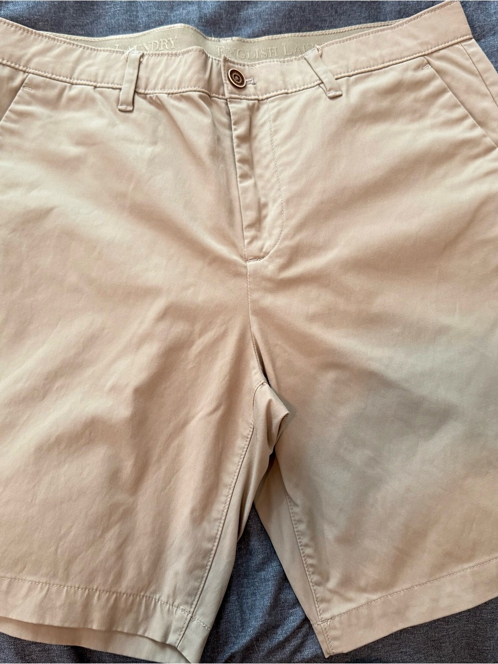 English Laundry Men's Flat Front Khaki Shorts